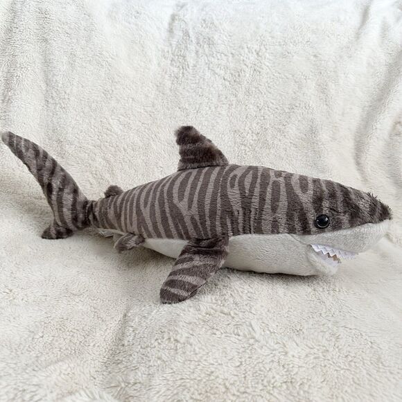 Wild Republic Tiger Shark Plush 22" Stuffed Animal Aquarium Fish Toy - Picture 1 of 8